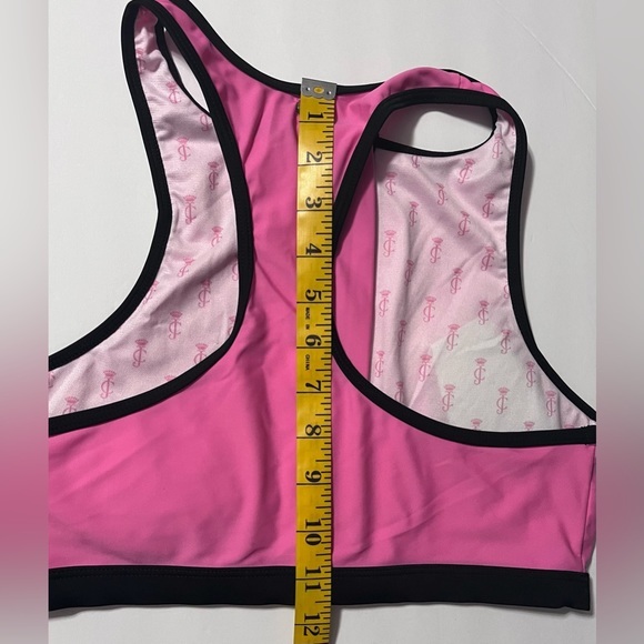 Juicy Couture hot pink and gold racer back bikini top size medium - Picture 9 of 12